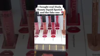 Real Huda Beauty Lipstick vs Fake! 😅💄