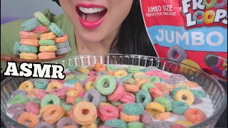 ASMR EXTREME CRUNCHY EATING SOUNDS (GIANT FRUIT LOOPS) NO TALKING | SAS-ASMR