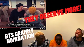 BTS HUMBLE REACTION TO THEIR GRAMMY NOMINATION!