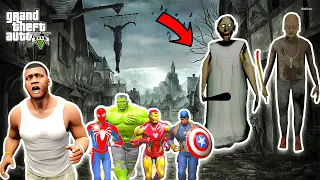 Franklin and Avengers Fight With Granny and Grandpa in GTA 5 | GTAV Avengers | A.K GAME WORLD