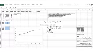 Forecasting Techniques: Trend-Corrected Exponential Smoothing Method (Holt's Method)