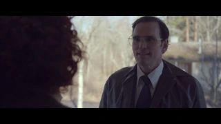 A scene from The House That Jack Built - "May I come in?"