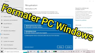 comment formater mon pc Windows 10