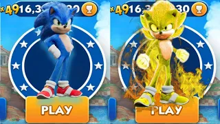 Sonic Dash VS Super Sonic _ Movie Sonic vs All Bosses Zazz Eggman
