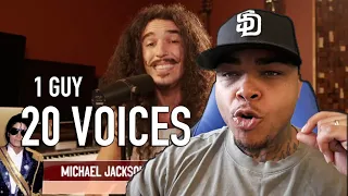 HOW??!!! One Guy, 20 Voices (Michael Jackson, Post Malone, Roomie & MORE) REACTION