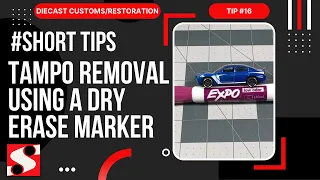 #Short Tips #16 - Tampo Removal Using a Dry Erase Marker - How to Customize Hot Wheels #hotwheels
