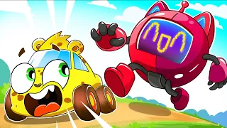 Baby Cars VS Crazy Robot || How was Baby Car Born? Kids Songs and Nursery Rhymes by Baby Cars