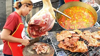 Full Customer in 2 Hours! BBQ Beef, Chili Beef Soup & Juicy Beef Soup - Cambodian Street Food