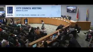 Durham City Council Mar 18, 2019