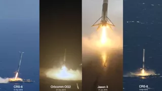 SpaceX Falcon 9 Landing Attempts Side by Side