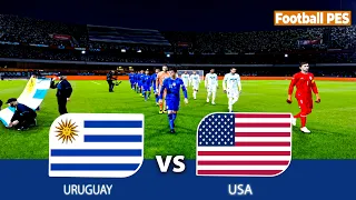 URUGUAY vs USA - Copa America 2024 - Full Match All Goals - PES Gameplay PC [FL 24]