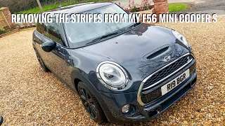 REMOVING THE STRIPES FROM MY F56 MINI COOPER S