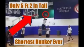 World's Shortest Dunker William Easton Only 5 Feet 2 Inches Tall