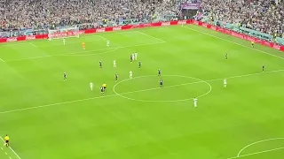 Julian Alvarez Celebration Goal Argentina vs Croatia at Lusail Stadium 2022 World Cup