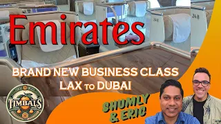 Brand New Emirates Business Class on A380 from LAX to Dubai