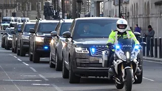 First Lady of Ukraine, Olena Zelenska Motorcade in London 🇬🇧🇺🇦 - Metropolitan Police service