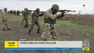 Мобилизованных россиян вывезли на фронт