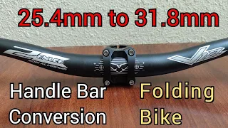 Folding Bike Handle Bar Conversion | Standard to Oversize