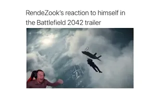 Most Emotional moment RendeZook reacts to himself in the Battlefield 2042 trailer