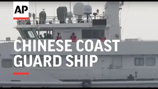 Chinese coast guard ship nearly collides with Philippines patrol ship in South China Sea