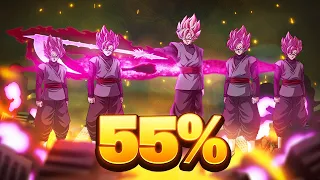 HOW GOOD IS DOKKANFEST PHY ROSE GOKU BLACK WITHOUT DUPES? 55%! (DBZ: Dokkan Battle)