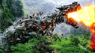 T-Rex Transformers Fight Scene - TRANSFORMERS 4: AGE OF EXTINCTION (2014) Movie Clip