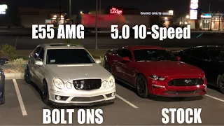 Mustang GT 10-Speed vs E55 AMG RACE! | + Fun in Mexico