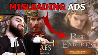 Age of Misleading Ads | Rise of Empires False AOE2 Mobile Game Ads