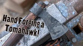 Forging a Tomahawk or Trade Axe With A Forge Welded Bit: A Busy Weekend of Blacksmithing