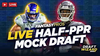 Live Half-PPR Mock Draft | Can You Wait on Running Backs? CRAZY Wide Receiver Value! (2022)