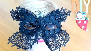 DIY/МК Как сделать карнавальную маску со старых очков. Carnival mask with old glasses