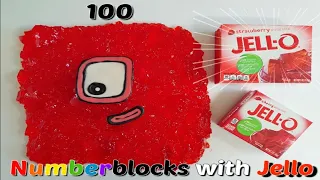 Numberblocks 100, the big number from Jelly(Jell-O) and chocolate 넘버블럭스 만들기