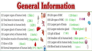 Human General Information // Human Anatomy // #nursing