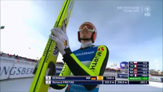 Richard Freitag - 230,0 m - WM Vikersund (2.Durchgang) - Deutscher Rekord