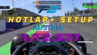 Austria F2 Hotlap + Setup F1 2021 Formula 2 gameplay - 1.12.577