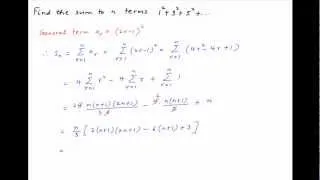 Find the sum to n terms: 1^2 + 3^2 + 5^2 + ...