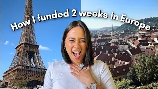 How I Funded My 2-Week Europe Trip (+What I Spent as a First-Timer)