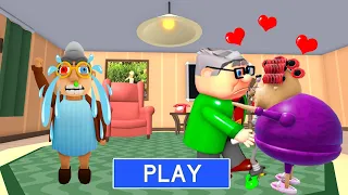 LOVE STORY | Escape EVIL GRANDPA Team Obby! ROBLOX #roblox