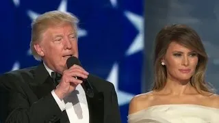 President Trump arrives and speaks at Freedom Ball