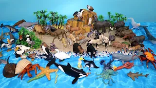 Land Animals and Sea Creature Figurines - Learn Animal Names