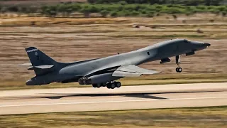 B-1B Bombers Takeoff At Andersen AFB & Dyess AFB (2022)