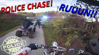 Police Chase Dirt Bike