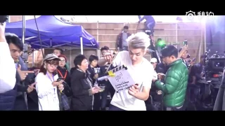 Kris Wu does the Mannequin Challenge with Tony Leung, Tiffany Tang, Europe Raiders crew