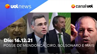 Bolsonaro e Iphan, caso Ciro Gomes, André Mendonça no STF, Alckmin deixa PSDB e mais| UOL News 16/12