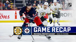 Bruins @ Jets 12/22 | NHL Highlights 2023