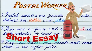 Essay on postman 10 line | postman essay in english | 10 lines on postman/write few lines on postman