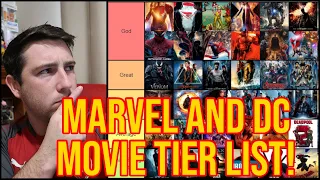 Marvel and DC Movie Tier List!