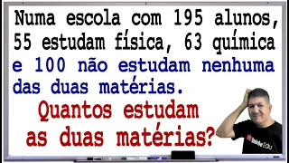 PROBLEMA DE MATEMÁTICA COM CONJUNTOS - DIAGRAMA DE VENN - Prof Robson Liers - Mathematicamente