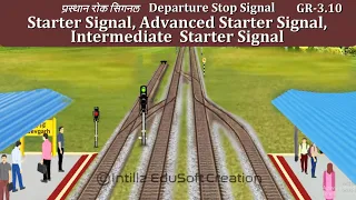 Starter, Advance Starter, Intermediate Starter Signal GR 3.10 - Indian Railways