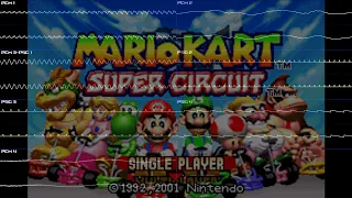 Mario Kart: Super Circuit (Game Boy Advance) - Oscilloscope View (Circuits Only)